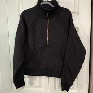 Crop Quarter Zip Sweatshirt
